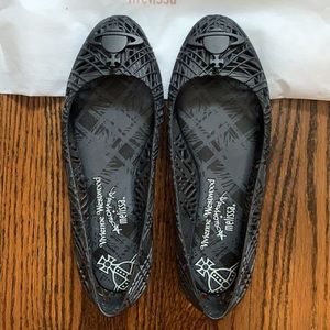 Vivienne Westwood x Melissa scribble tartan shoes